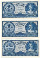1946. 1.000.000.000MP (10x) T:AU / Hungary 1946. 1.000.000.000 Milpengő (10x) C:AU 
Adamo P34