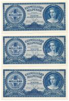 1946. 1.000.000.000MP (10x) T:AU / Hungary 1946. 1.000.000.000 Milpengő (10x) C:AU 
Adamo P34