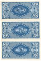 1946. 1.000.000.000MP (10x) T:AU / Hungary 1946. 1.000.000.000 Milpengő (10x) C:AU 
Adamo P34