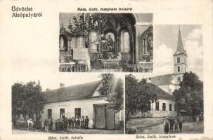 Alsópulya with school