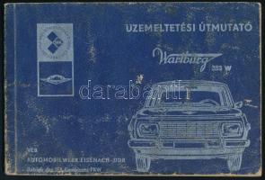 Üzemeltetési útmutató Wartburg 353 W típusú személygépkocsihoz. Leipzig, 1982, VEB Fachbuchverlag, 68 p. Fekete-fehér ábrákkal illusztrált. Kiadói papírkötés, viseltes, kopott borítóval, helyenként lapszéli foltokkal.