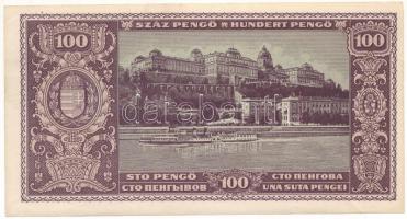 1945. 100P (7x) két részletben sorszámkövetők T:AU / Hungary 1945. 100 Pengő (7x) consecutive serial...