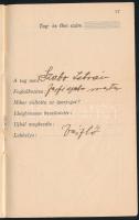 1926 A Vésztői Ipartestület alapszabályai. (Egyben tagsági könyv, Szabó István férfiszabó mester rés...