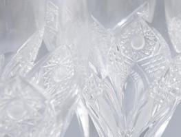 12 darabos kristály pezsgős pohár készlet, hibátlan, m: 22 cm