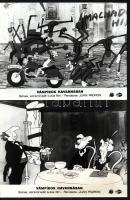 cca 1985 ,,Vámpírok Havannában" című kubai - spanyol - német rajzfilm jelenetei, 6 db vintage produkciós filmfotó ezüst zselatinos fotópapíron, a használatból eredő (esetleges) kisebb hibákkal, 18x24 cm