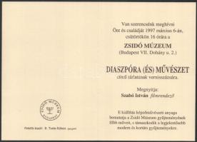 Diaszpóra (és) művészet. Diaspora (and) art. Szerk.: Szegő György, Faludy Judit, Götz Eszter. Kiállí...