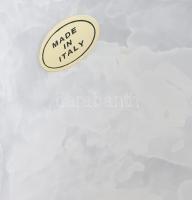 Murano fátyolozott üveg váza, címkével jelzett, hibátlan, m: 34,5 cm