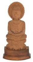 Amitabha Buddha. Faragott fa, jelzés nélkül, hibátlan, m: 18,5 cm