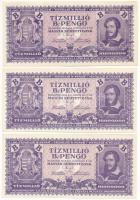 1946. 10.000.000BP (7x) T:AU / Hungary 1946. 10.000.000 Bilpengő (7x) C:AU Adamo P38