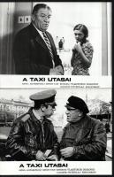 cca 1976 ,,A taxi utasai" című szovjet film jelenetei és szereplői, 13 db vintage produkciós fi...
