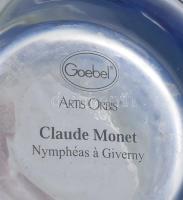 Goebel Claude Monet festményével díszített pohár, jelzéssel, hibátlan, m: 8 cm