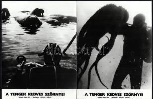 cca 1977 ,,A tenger kedves szörnyei" című olasz film jelenetei és szereplői, 11 db vintage prod...