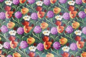 Antik virágoskert mintás kávés készlet, hiányos, kopással, jelzés nélkül