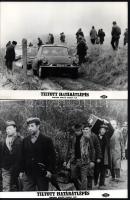 cca 1968 ,,Tiltott határátlépés" című francia film jelenetei és szereplői, 13 db vintage produk...
