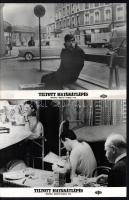 cca 1968 ,,Tiltott határátlépés" című francia film jelenetei és szereplői, 13 db vintage produk...