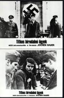 cca 1979 ,,Titkos birodalmi ügyek" című NSZK dokumentumfilm jelenetei, 6 db vintage produkciós filmfotó ezüst zselatinos fotópapíron, a használatból eredő (esetleges) kisebb hibákkal, 18x24 cm