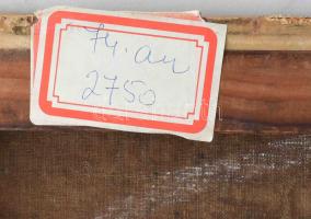 Molnár József (1821-1899): Párbaj (csatajelenet). Olaj, vászon, jelezve balra lent. Restaurált. Prov...