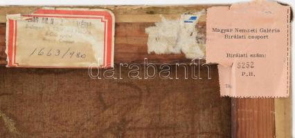 Molnár József (1821-1899): Párbaj (csatajelenet). Olaj, vászon, jelezve balra lent. Restaurált. Prov...