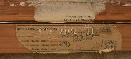 Zirkelbach László (1916-2014): Csendélet, 1967. Olaj, vászon, jelzett. Hátoldalán Képcsarnok Vállala...