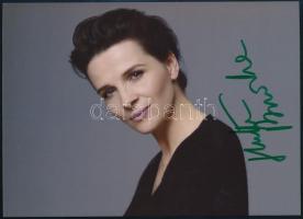 Juliette Binoche (1964-) színésznő aláírása fotón / autograph signature