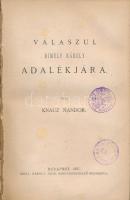 Knauz Nándor műveiből, illetve általa kiadott műből készült kolligátum: 

Bartal György: A parthus...