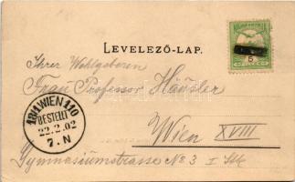 1902 Székelykeresztúr, Cristuru Secuiesc; Unitárius gimnázium és környéke télen. Lengyel László kiad...