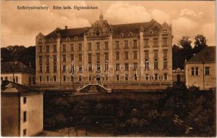 1915 Székelyudvarhely, Odorheiu Secuiesc; Római katolikus főgimnázium. Zabolai Székely Dénes kiadása / Catholic grammar school (EK)