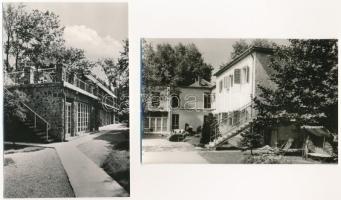 Balatonszemes, Szemes; - 6 db MODERN város képeslap: üdülő, Hotel Fasor szálló, vasútállomás, OTP üd...