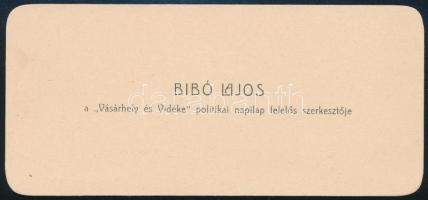 1906 Barátosi Bibó Lajos (1864-1913) író, lapszerkesztő, a "Vásárhely és Vidéke" politikai...