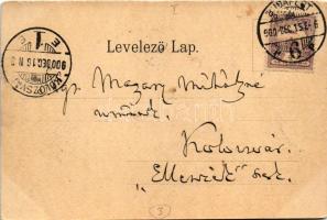 1900 Budapest I. Vár és Krisztinaváros, Tabán. Ganz Antal 17. (EK)