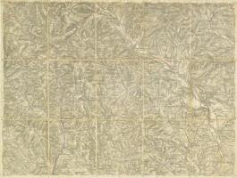 Nagy-Rőcze és Rimabánya környékének térképe vászonon 51x38 cm.