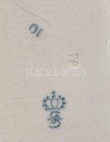 Sitzendorf tigris, jelzéssel, hibátlan, h: 22 cm, m: 15,5 cm