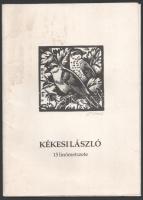 Kékesi László 15 linómetszete. Bp., é.n., KBK Grafikagyűjtő és Művelődési Egyesület, 15 t. (Komplett). Kiadói papírmappában. Megjelent 200 példányban, számozott (053./200).