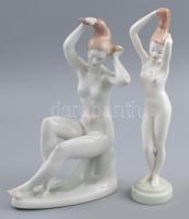 Aquincum 2 db fésülködő akt, jelzéssel, hibátlan, m: 22-23 cm