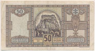 Szlovákia 1940. 50K "Kx 326450" T:F
Slovakia 1940. 50 Korun "Kx 326450" C:F 
K...