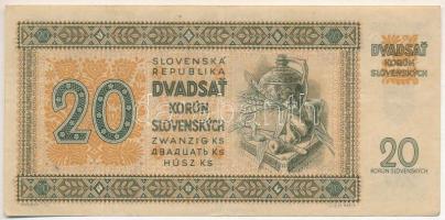 Szlovákia 1942. 20K "Sn 21 082146" T:F
Slovakia 1942. 20 Korun "Sn 21 082146" C...