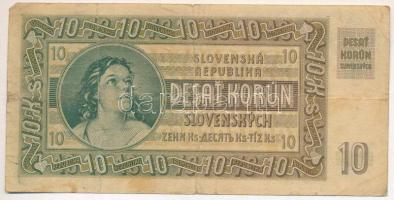 Szlovákia 1939. 10K T:F
Slovakia 1939. 10 Korun C:F
Krause 4.s