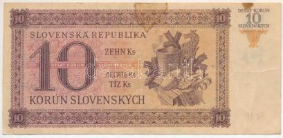 Szlovákia 1943. 10K T:F fo.
Slovakia 1943. 10 Korún C:F spotted
Krause 6
