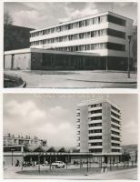 Ózd - 6 db MODERN város képeslap: Béke telep, Bölcsőde, Városi kórház kultúrterme, ABC áruház, Város...