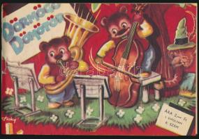 1957 Dörmögő Dömötör. I. évf. 1-9.,11-12. sz. Majdnem teljes első évfolyam. Haránt-alakú élvászon-kö...