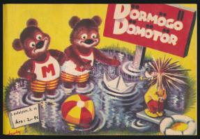 1957 Dörmögő Dömötör. I. évf. 1-9.,11-12. sz. Majdnem teljes első évfolyam. Haránt-alakú élvászon-kö...