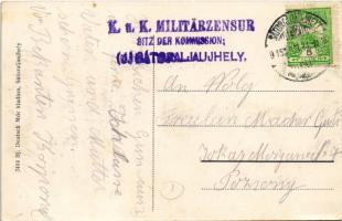 1915 Sátoraljaújhely, Kossuth szobor. Ifj. Deutsch Mór kiadása