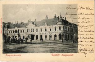 1901 Szekszárd, Szegzárd szálloda és kávéház. Fischhof Mór kiadása (EK)