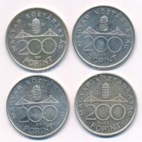 1992. 200Ft Ag "MNB" + 1993. 200Ft Ag "MNB" + 1994. 200Ft Ag "Deák" + ...