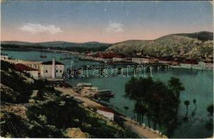 1918 Shkoder, Shkodra, Skadar, Skodra, Scutari, Skutari; Molo und Bojana-Brücke / móló és Bojana híd...