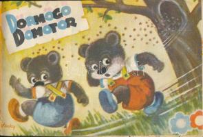 1958 Dörmögő Dömötör. II. évf. 1-12. sz. Teljes második évfolyam. Haránt-alakú kissé kopott félvászo...