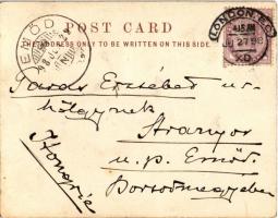 1898 (Vorläufer) London, Somerset House & Embankment. litho (fl)