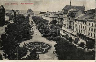 Lviv, Lwów, Lemberg; Waly Hetmanskie / látkép, Victoria szálloda / general view with Hotel Victoria