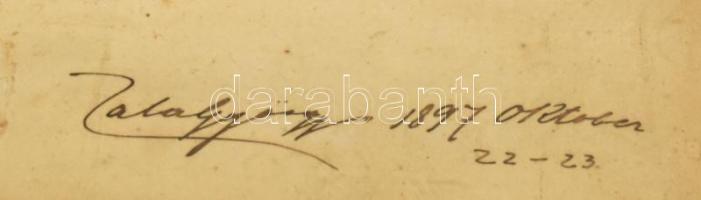 1897 Zala György (1858-1937) a Ferenc József császárról készült mellszoborral és Ferenc Józseffel mű...