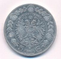 Ausztria 1900. 5K Ag "Ferenc József" T:VF,F 
Austria 1900. 5 Corona Ag "Franz Joseph...